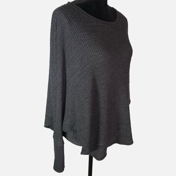Anthropologie Postmark Women’s Small Gray Waffle Knit Long Sleeve Top - Picture 4 of 15